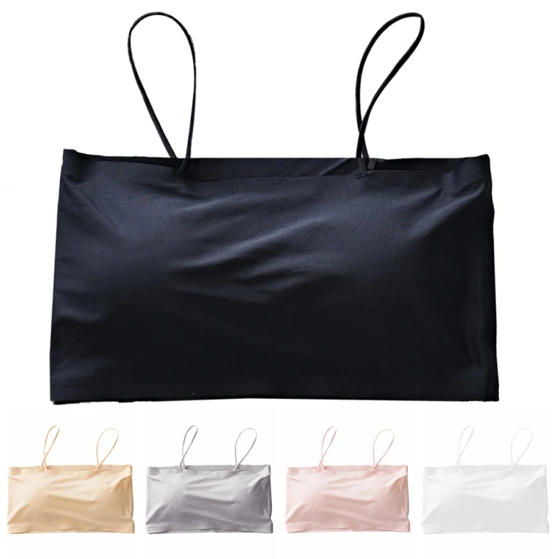 Women Bras Solid Color Ice Silk Tube Top One-Piece Seamless Sling Wrapped Chest Underwear
Women Bras Solid Color Ice Silk Tube Top One-Piece Seamless Sling Wrapped Chest Underwear