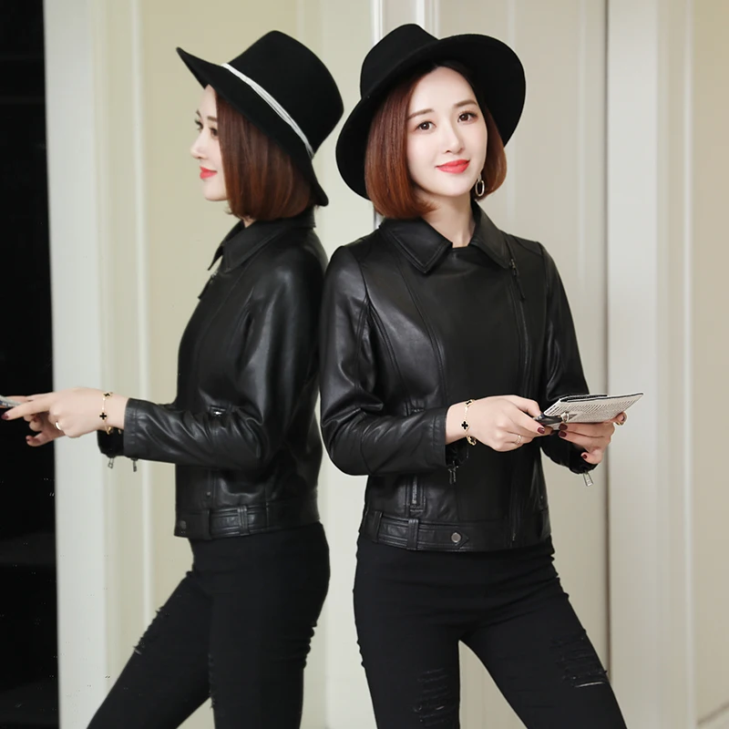 JCHB 2021 Leather coat sheep Haining leather locomotive short leather jacket Spring and Autumn new single leather leather coat
JCHB 2021 Leather coat sheep Haining leather locomotive short leather jacket Spring and Autumn new single leather leather coat