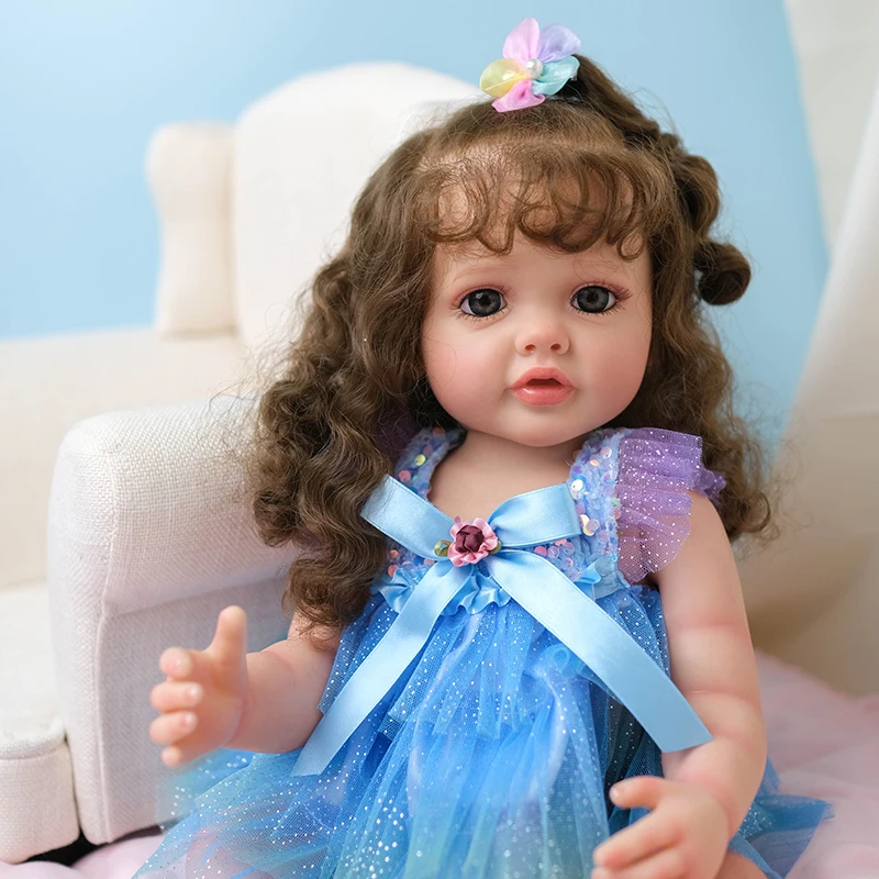 NPK 55CM Full Body Silicone Reborn Girl Doll Betty Handmade Doll with Visible Veins Lifelike 3D Skin Rooted Long Hair Art Doll
NPK 55CM Full Body Silicone Reborn Girl Doll Betty Handmade Doll with Visible Veins Lifelike 3D Skin Rooted Long Hair Art Doll