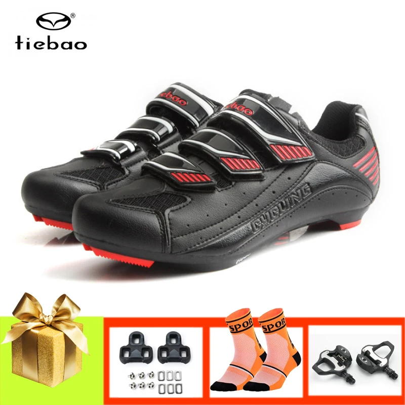 

TIEBAO cycling shoes road sapatilha ciclismo SPD-SL bicycle pedals men women superstar outdoor breathable riding bike sneakers