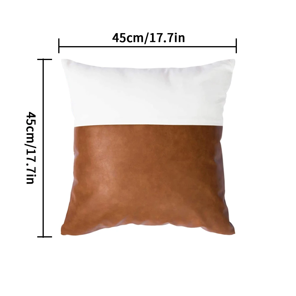 2PCS Faux Leather Pillow Case Square Cushion Cover Couch Bed Decorative Pillowcase 45*45 Decorative Pillows Nordic Home Decor
2PCS Faux Leather Pillow Case Square Cushion Cover Couch Bed Decorative Pillowcase 45*45 Decorative Pillows Nordic Home Decor