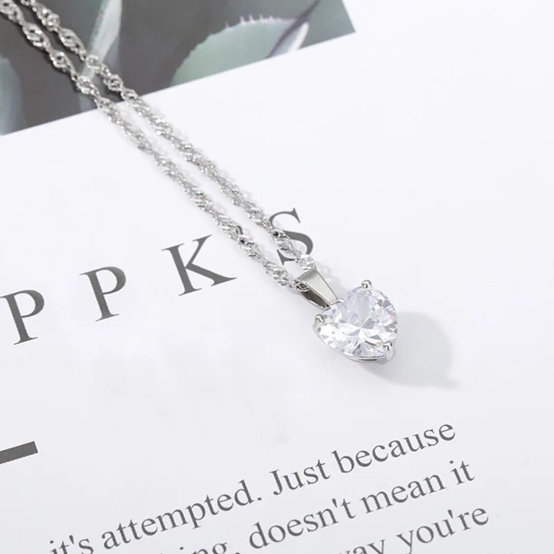 Necklace For Women Lovers Gold Stainless Steel Chain Chocker Female Pendant Necklace Cute Zircon Heart Jewlery 2021
Necklace For Women Lovers Gold Stainless Steel Chain Chocker Female Pendant Necklace Cute Zircon Heart Jewlery 2021