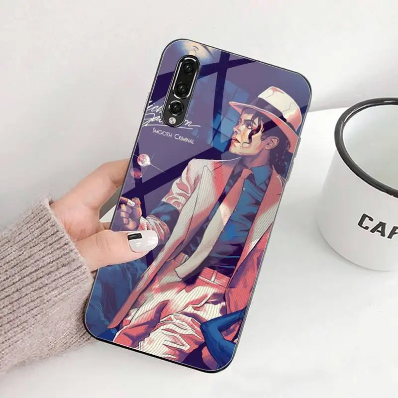 MJ чехол для телефона Майкла Джексона из закаленного стекла Huawei P30 P20 P10 lite honor 7A 8X 9 10