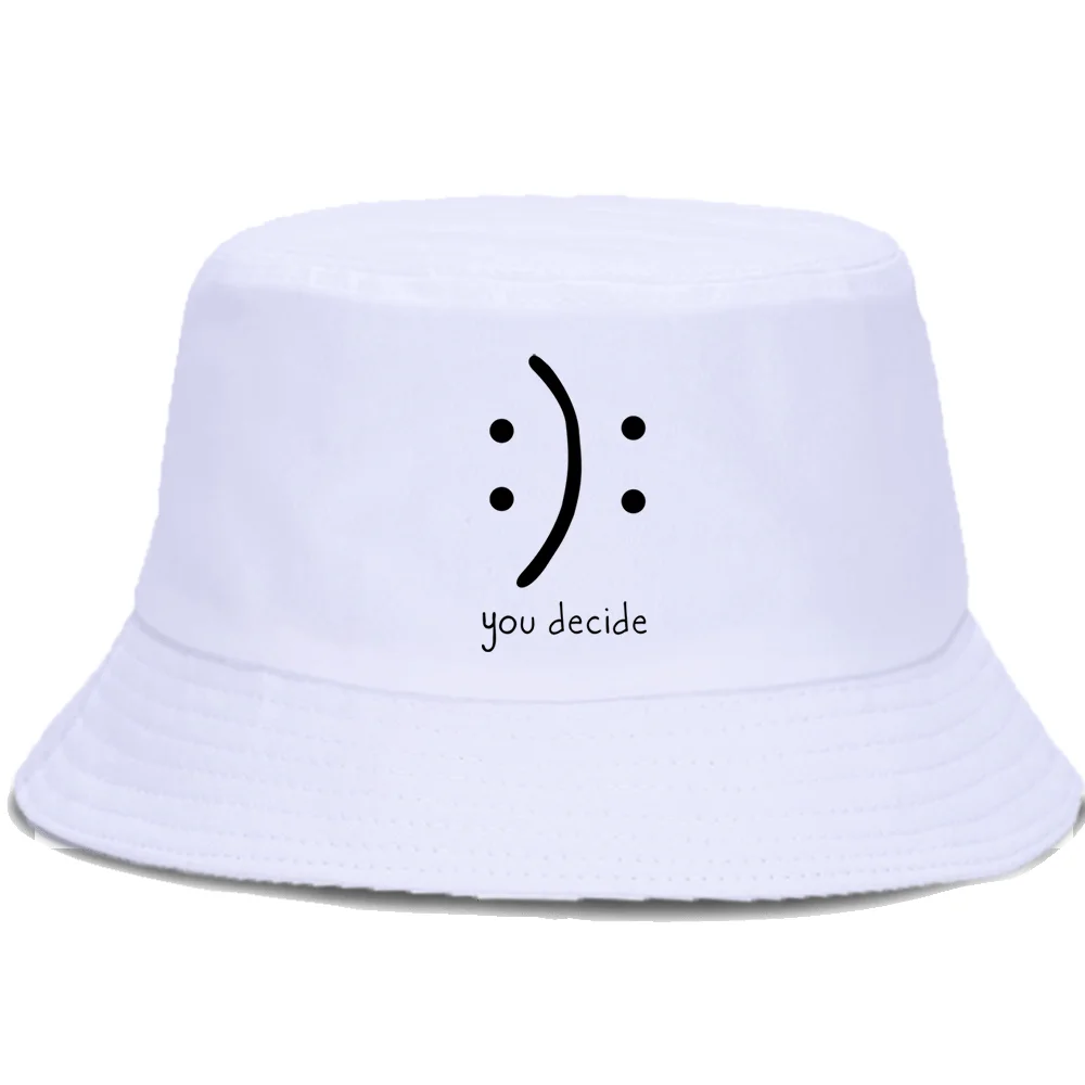 YOU DECIDE Letter Print Fisherman's Hat Outdoor Fashion Panama Caps Sunscreen Unisex Beach Fishing Cap Summer Women Bucket Hats
YOU DECIDE Letter Print Fisherman's Hat Outdoor Fashion Panama Caps Sunscreen Unisex Beach Fishing Cap Summer Women Bucket Hats