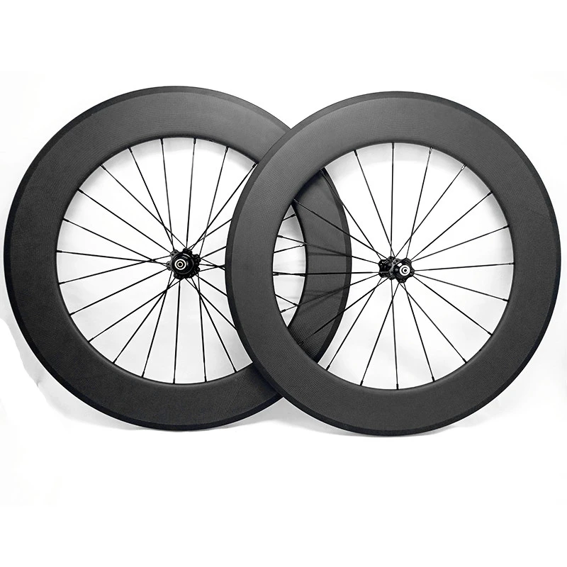 

Factory Sales 700C Carbon Wheelset Tubular 38mm 50mm 60mm 88mm Carbon Bicycle Wheels Clincher Road Bike Wheels Basalt Braking