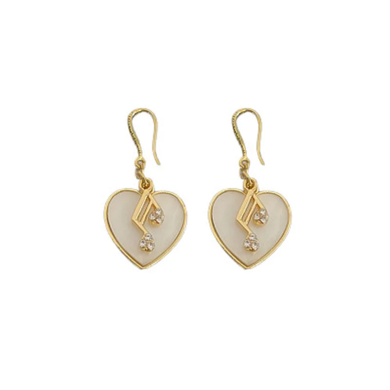 Origin Summer Gold Color Music Notes Love Heart Drop Earrings for Women Earring Delicate Rhinestone Earrings Wedding Jewellery
Origin Summer Gold Color Music Notes Love Heart Drop Earrings for Women Earring Delicate Rhinestone Earrings Wedding Jewellery