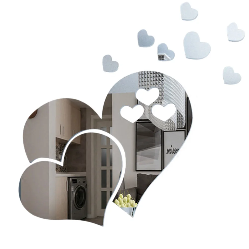 3D Heart-shaped Acrylic Wall Stickers Self-adhesive Mirror Stickers Decal Wall Art Removable Wedding Decoration Kids Room Decor
3D Heart-shaped Acrylic Wall Stickers Self-adhesive Mirror Stickers Decal Wall Art Removable Wedding Decoration Kids Room Decor