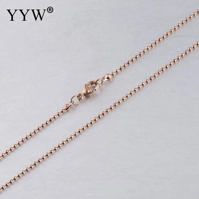 Strands Stainless Steel Necklace Jewelry Ball Chain Link 1.5mm Length Approx 17.72 Inch Sold By Bag Link Bulk Necklaces
Strands Stainless Steel Necklace Jewelry Ball Chain Link 1.5mm Length Approx 17.72 Inch Sold By Bag Link Bulk Necklaces