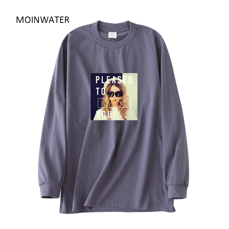 MOINWATER Футболка Женская с длинным рукавом, уличная одежда, толстый хлопковый топ, оранжевая рубашка, на весну-осень, MLT2128
MOINWATER Футболка Женская с длинным рукавом, уличная одежда, толстый хлопковый топ, оранжевая рубашка, на весну-осень, MLT2128