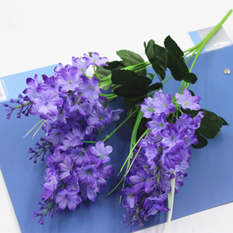 Bridal Floral Ornamental Flores Hyacinth Violet Flower 5 Heads Artificial Flowers Marriage Birthday Party Home Decor 35-40cm 
Bridal Floral Ornamental Flores Hyacinth Violet Flower 5 Heads Artificial Flowers Marriage Birthday Party Home Decor 35-40cm