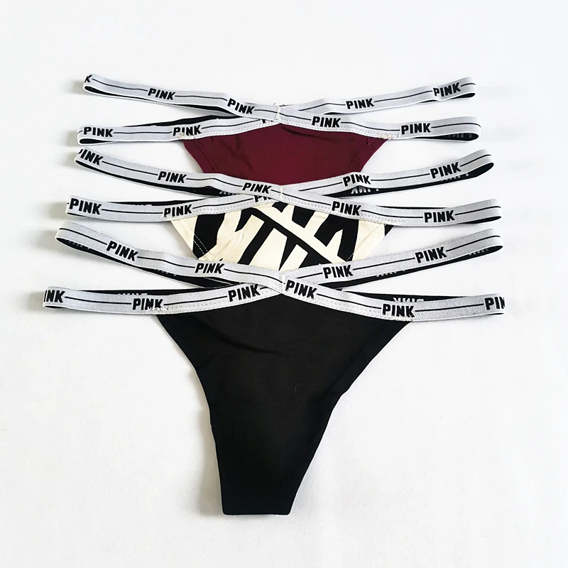 3pcs a set Women T-back Sexy X elastic belt Fashion pink letters print Low Waist Thongs Shorts Briefs Fitness Triangle Panties
3pcs a set Women T-back Sexy X elastic belt Fashion pink letters print Low Waist Thongs Shorts Briefs Fitness Triangle Panties