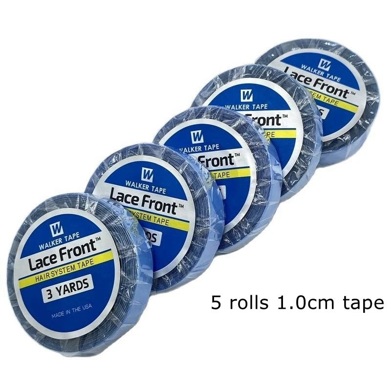 5 rolls Walker 3 yards Blue double side tape for hair extension wig toupee lace front support | Шиньоны и парики