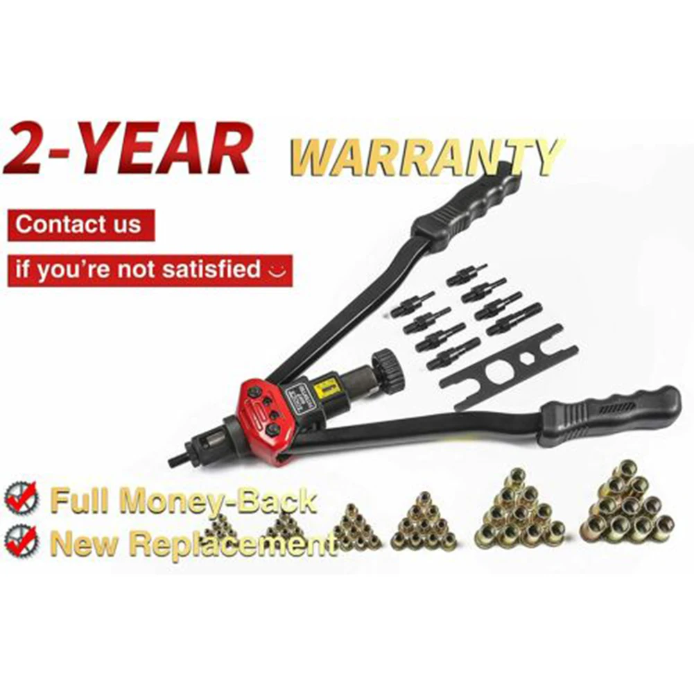 76Pcs BT605 Riveter Guns Nut Riveter Kit Thrust Type Hand Tool M5 M6 M8 10-24 1/4-20 5/16-18 1/2-1 For Elevators Switches
76Pcs BT605 Riveter Guns Nut Riveter Kit Thrust Type Hand Tool M5 M6 M8 10-24 1/4-20 5/16-18 1/2-1 For Elevators Switches