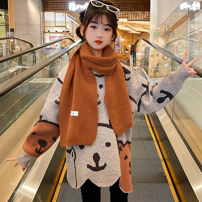 Girls Boys Sweater Kids Coat Outwear 2022 Loose Plus Velvet Thicken Warm Spring Autumn Knitting Wool Cotton Long Sleeve Children
Girls Boys Sweater Kids Coat Outwear 2022 Loose Plus Velvet Thicken Warm Spring Autumn Knitting Wool Cotton Long Sleeve Children