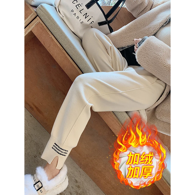 126# Autumn Winter Plus Velvet Knitted Maternity Pants Sports Casual Thermal Fleece Belly Sweatpants for Pregnant Women Chic Ins
126# Autumn Winter Plus Velvet Knitted Maternity Pants Sports Casual Thermal Fleece Belly Sweatpants for Pregnant Women Chic Ins