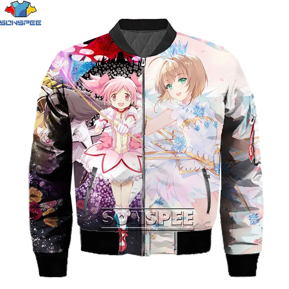 SONSPEE New 3D Print Pinjie Stitching Style Cardcaptor Sakura Puella Magi Madoka Magica Anime Jacket Men Woman Streetwear Tops
SONSPEE New 3D Print Pinjie Stitching Style Cardcaptor Sakura Puella Magi Madoka Magica Anime Jacket Men Woman Streetwear Tops