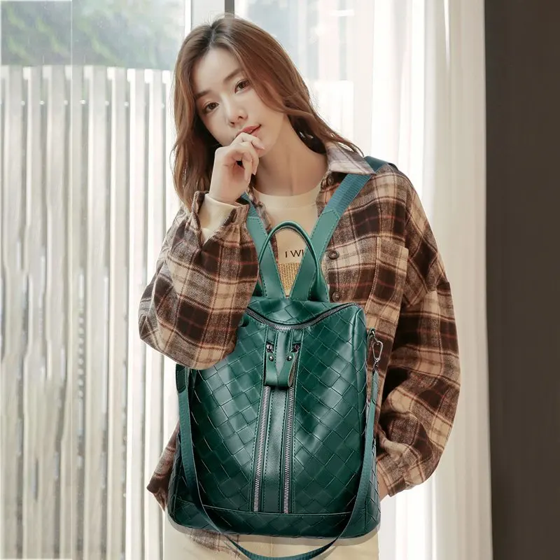 Fashion Soft Leather Women Travel Backpack High Quality PU Leather Female Backpack Pretty Style Girls School Shopping Backpack
Fashion Soft Leather Women Travel Backpack High Quality PU Leather Female Backpack Pretty Style Girls School Shopping Backpack