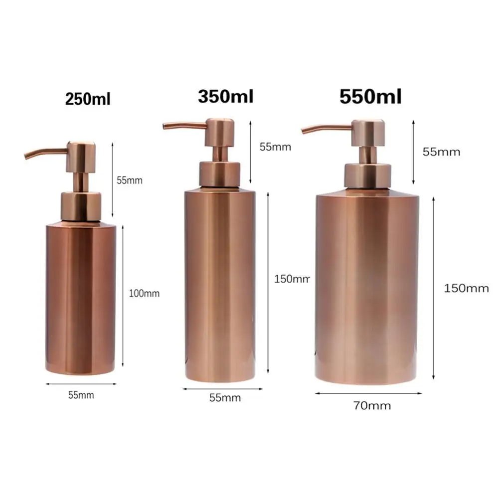 304 countertop soap dispenser rose gold/silver soap hand pump bottle soap shampoo 500ML bottle lotion dispenser steel P2Z3
304 countertop soap dispenser rose gold/silver soap hand pump bottle soap shampoo 500ML bottle lotion dispenser steel P2Z3