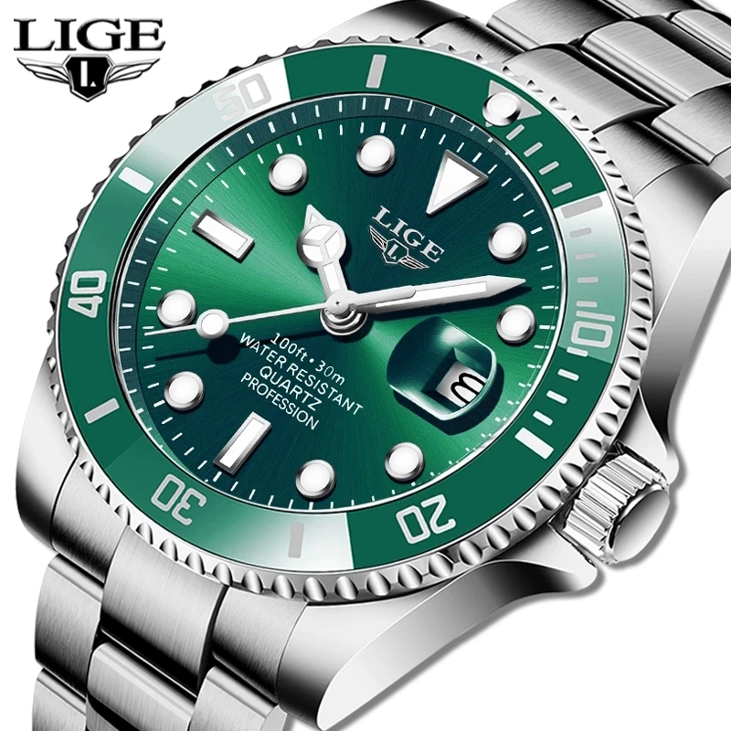 LIGE Top Brand Luxury Fashion Diver Watch Men 30ATM Waterproof Date Clock Sport Watches Mens Quartz Wristwatch Relogio Masculino
LIGE Top Brand Luxury Fashion Diver Watch Men 30ATM Waterproof Date Clock Sport Watches Mens Quartz Wristwatch Relogio Masculino
