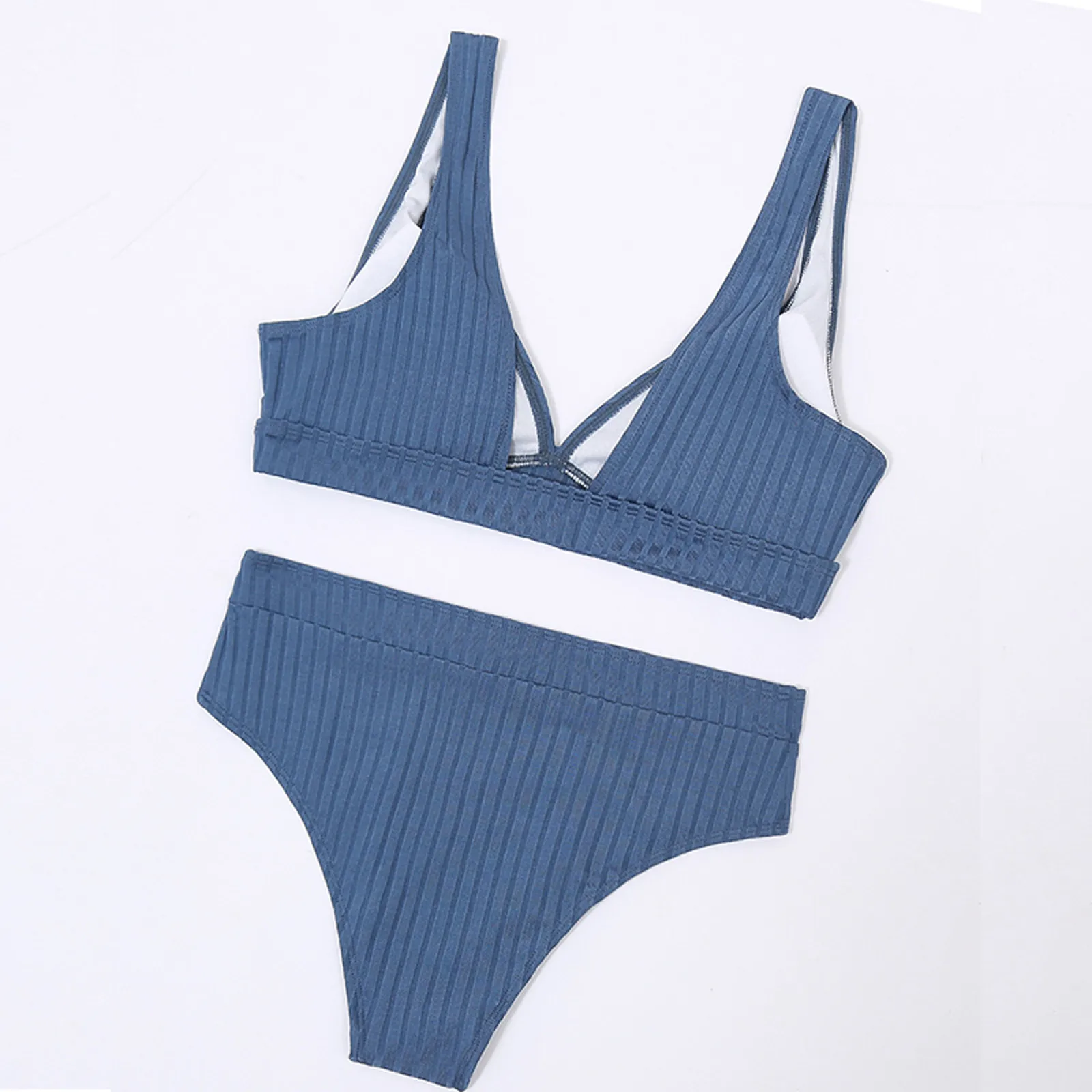Ribbed High Waist Bikini Female Swimsuit Women Swimwear Two-pieces Bikini set Bandage Bather Bathing Suit Swim Maillot De Bain
Ribbed High Waist Bikini Female Swimsuit Women Swimwear Two-pieces Bikini set Bandage Bather Bathing Suit Swim Maillot De Bain