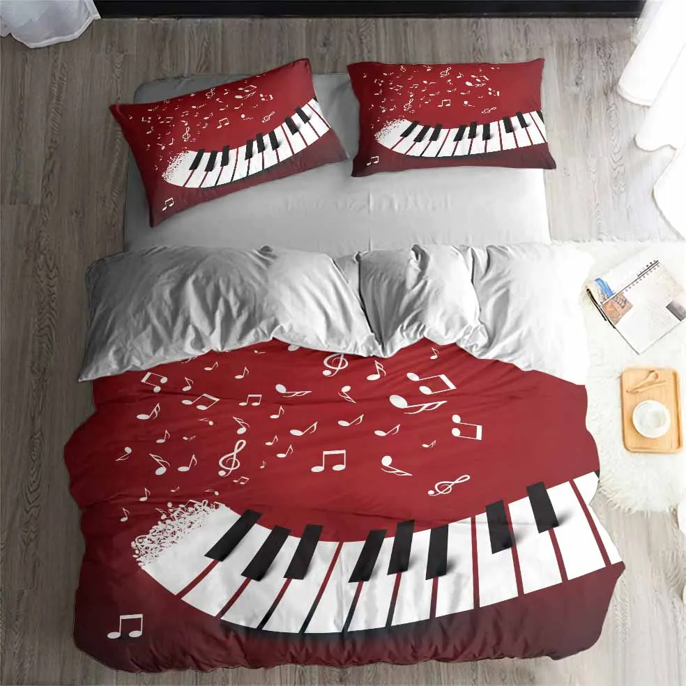 HELENGILI 3D Bedding Set Piano keys Print Duvet cover set bedclothes with pillowcase bed set home Textiles
HELENGILI 3D Bedding Set Piano keys Print Duvet cover set bedclothes with pillowcase bed set home Textiles