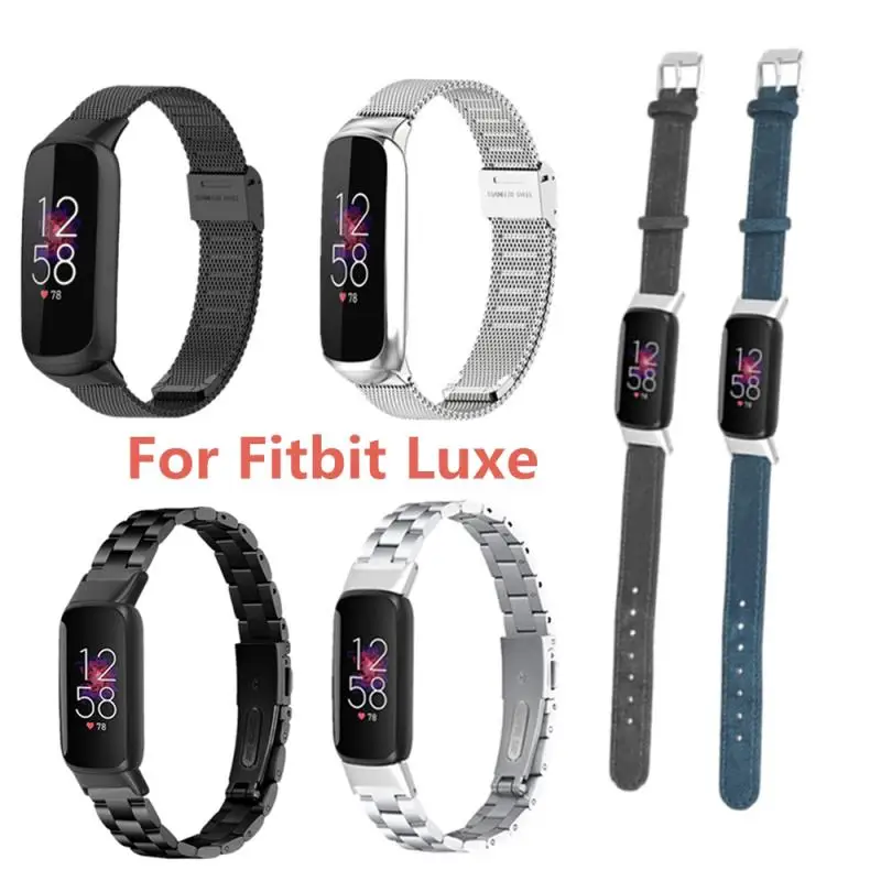 Ремешок кожаный для часов Fitbit Luxe, запасной металлический сетчатый Браслет из денима, в стиле ретро
Ремешок кожаный для часов Fitbit Luxe, запасной металлический сетчатый Браслет из денима, в стиле ретро
