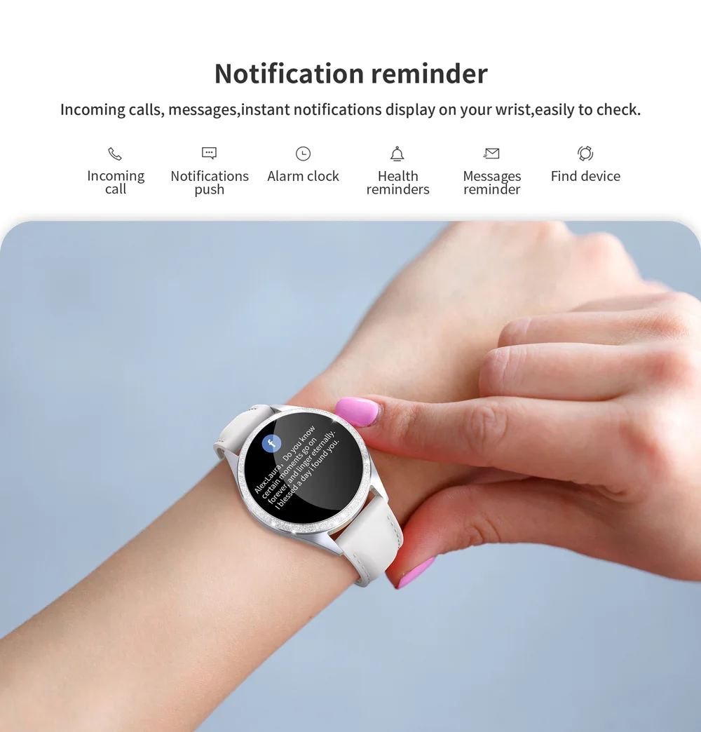KW20 Bluetooth Смарт-часы 2020 женский полноэкранный бриллиантовый монитор сердечного