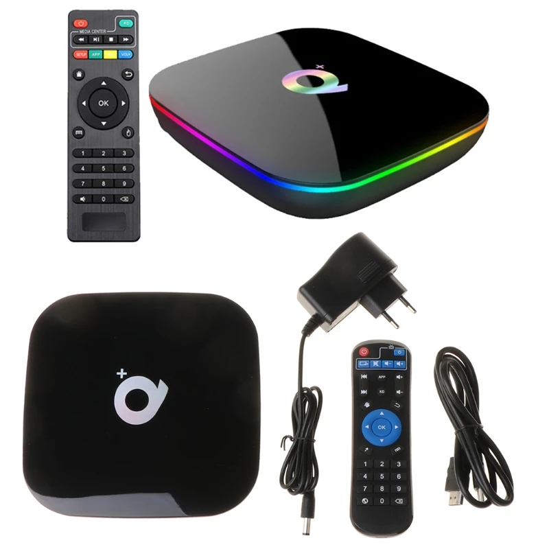 Q Plus Smart TV Box And roid 9.0 TV Box 4GB RA M 32GB ROM 2.4G WiFi Set Top Box G99B
Q Plus Smart TV Box And roid 9.0 TV Box 4GB RA M 32GB ROM 2.4G WiFi Set Top Box G99B