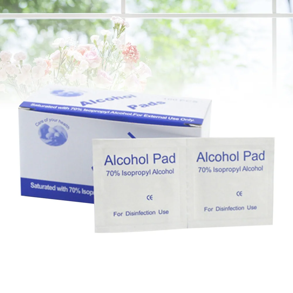 100PCS Disposable Alcohol Prep Pads Alcohol Tablets Clean Wounds for Home or Outdoor 
100PCS Disposable Alcohol Prep Pads Alcohol Tablets Clean Wounds for Home or Outdoor
