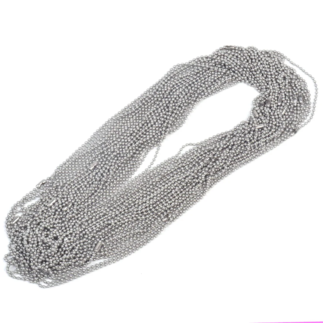 20pcs Wholesale In Bulk 2.4mm Beads Necklaces Stainless Steel Round Ball Chian For Pendant DIY Jewelry Findings Making
20pcs Wholesale In Bulk 2.4mm Beads Necklaces Stainless Steel Round Ball Chian For Pendant DIY Jewelry Findings Making