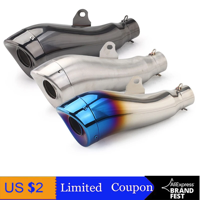 Universal 51mm Modified Motorcycle Exhaust Pipe DB Killer Escape Slip on Muffler For YZF R1 R3 R6 CBR500 Z800 XJ6 Mt07 CB400
Universal 51mm Modified Motorcycle Exhaust Pipe DB Killer Escape Slip on Muffler For YZF R1 R3 R6 CBR500 Z800 XJ6 Mt07 CB400