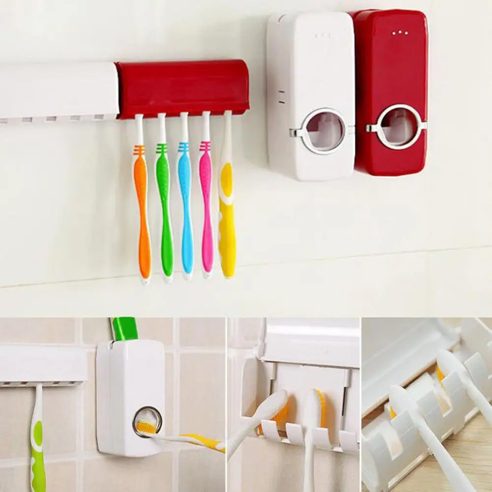 2Pcs Toothbrush Holder Automatic Toothpaste Dispenser Holder Toothbrush Wall Mount Rack Bathroom Tools Bathroom Accessories Set
2Pcs Toothbrush Holder Automatic Toothpaste Dispenser Holder Toothbrush Wall Mount Rack Bathroom Tools Bathroom Accessories Set