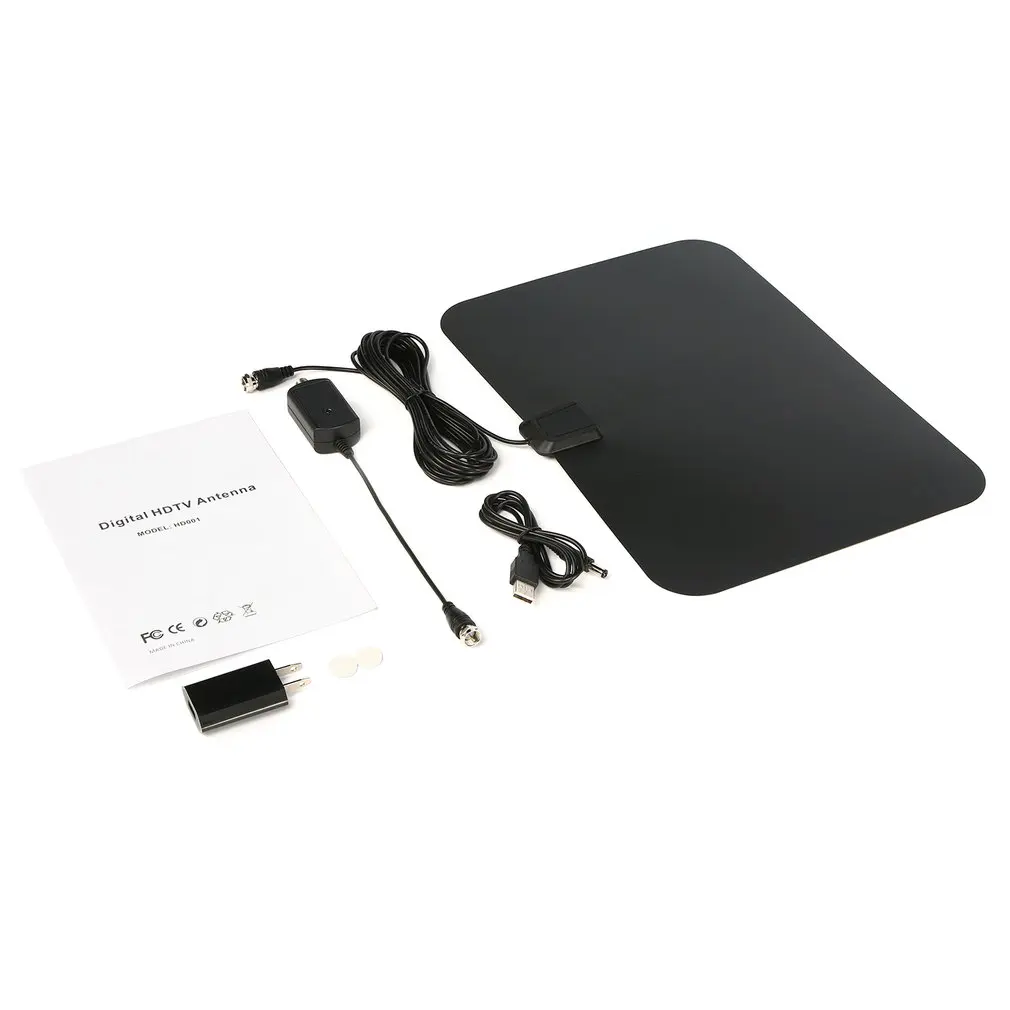 Digtal Indoor Amplified HDTV Antenna with Detachable Amplifier Signal Booster for UHF VHF USB 10ft High Performance Coax Cable
Digtal Indoor Amplified HDTV Antenna with Detachable Amplifier Signal Booster for UHF VHF USB 10ft High Performance Coax Cable