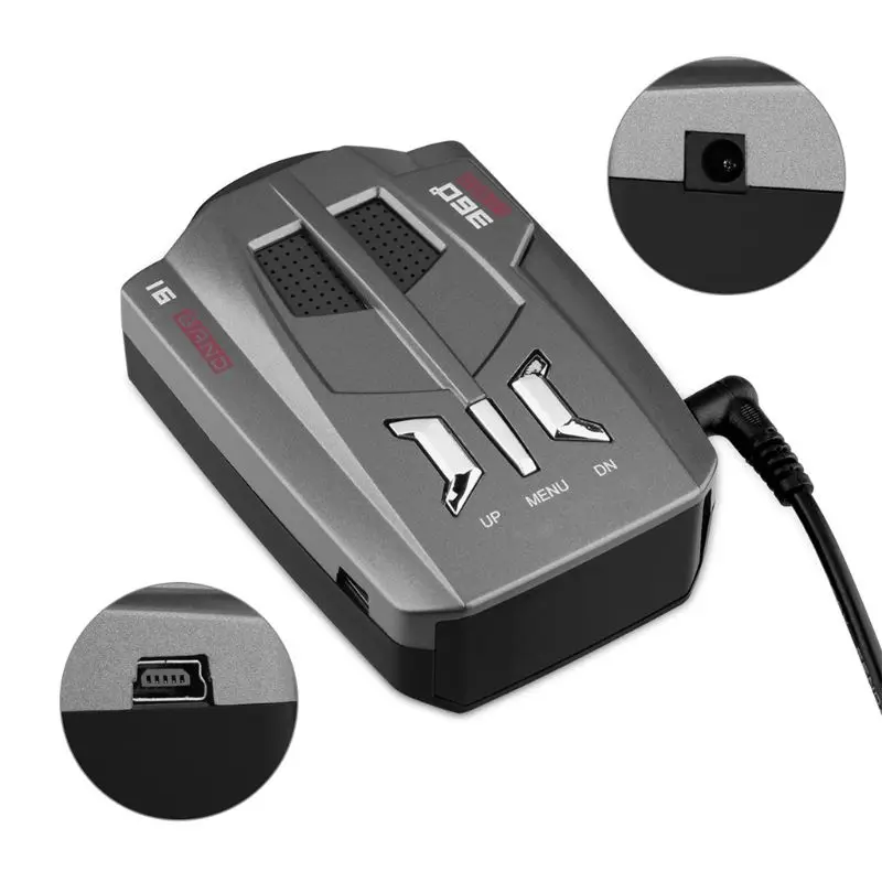 V9 Car Trucker Speed 360 Degrees Vehicle Radar Detector Voice Alert Warning 16 Band Auto LED Display English / Russian version
V9 Car Trucker Speed 360 Degrees Vehicle Radar Detector Voice Alert Warning 16 Band Auto LED Display English / Russian version
