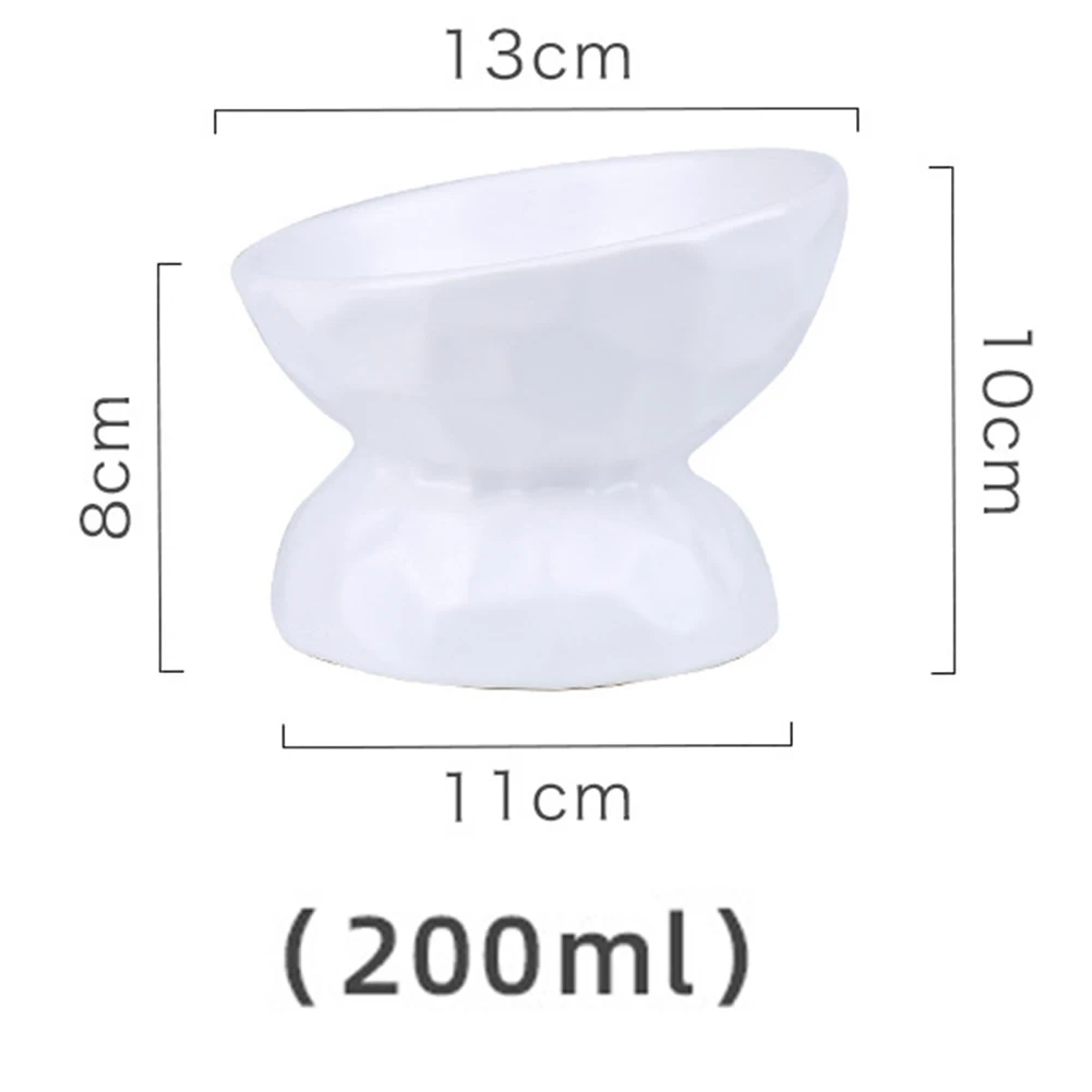 Ceramics Raised Cat Bowl Slanted Cat Bowl for Food Stress Free Angled Cat Bowl Less Regurgitating and Vomiting XKW
Ceramics Raised Cat Bowl Slanted Cat Bowl for Food Stress Free Angled Cat Bowl Less Regurgitating and Vomiting XKW