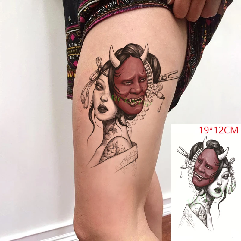 Waterproof Temporary Tattoo Stickers Sexy Nice Girl Prajna Mask Fake Tatto Flash Tatoo Body Art for Women Men
Waterproof Temporary Tattoo Stickers Sexy Nice Girl Prajna Mask Fake Tatto Flash Tatoo Body Art for Women Men
