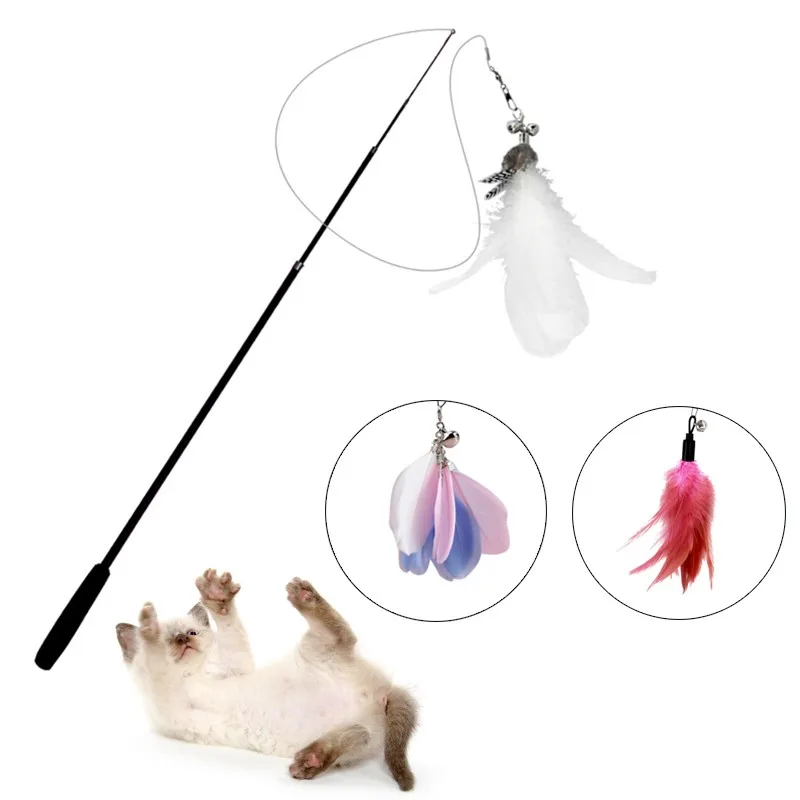1Pc Cat Interactive Toy Stick Feather Wand With Small Bell Cage Toys Plastic Artificial Colorful Cat Teaser Toy Supplies
1Pc Cat Interactive Toy Stick Feather Wand With Small Bell Cage Toys Plastic Artificial Colorful Cat Teaser Toy Supplies