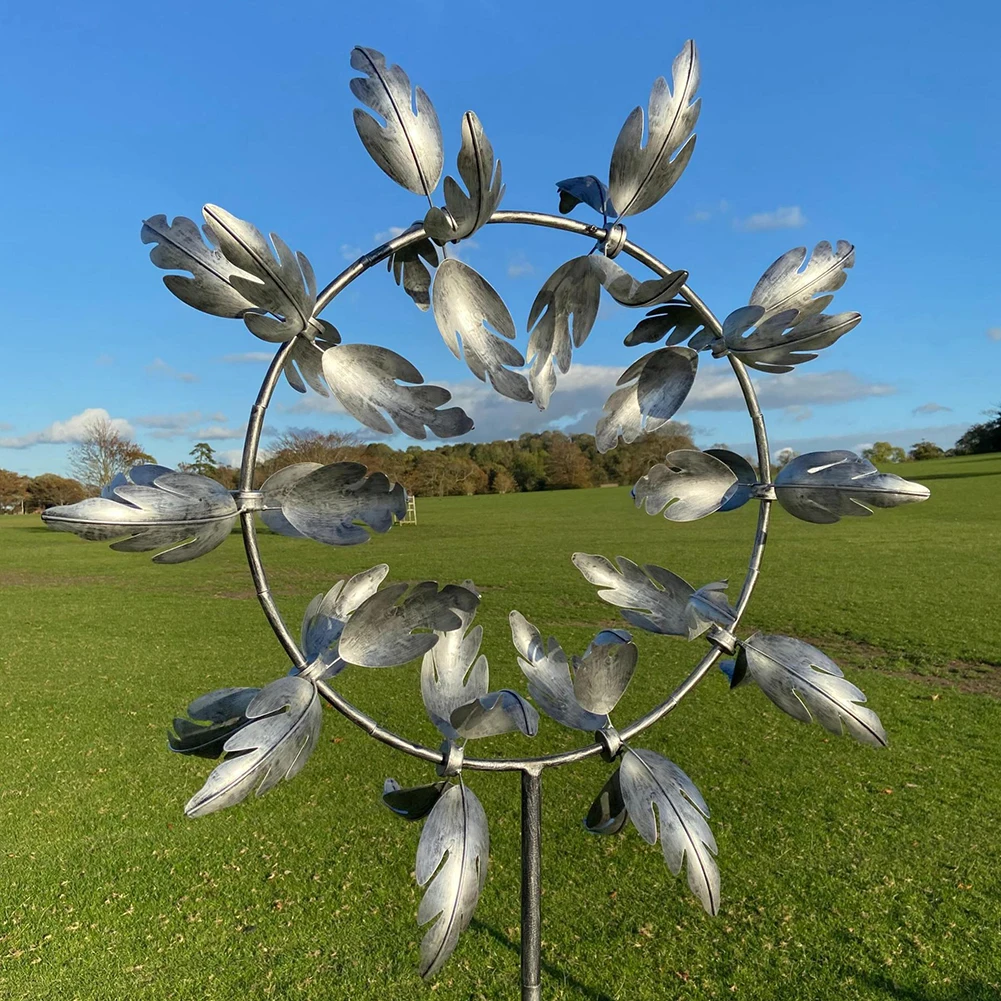 Rotating Landscaping Patio Leaf Windmill Outdoor Yard Garden Wind Spinner Catcher Courtyard Park Lawn Metal Decoration
Rotating Landscaping Patio Leaf Windmill Outdoor Yard Garden Wind Spinner Catcher Courtyard Park Lawn Metal Decoration