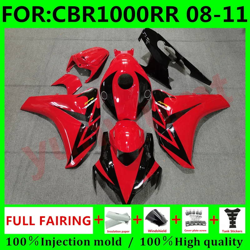 New ABS Motorcycle Fairings Kits For HONDA CBR1000RR 08 09 10 11 CBR1000 RR 2008 2009 2010 2011 bodywork full fairing red black
New ABS Motorcycle Fairings Kits For HONDA CBR1000RR 08 09 10 11 CBR1000 RR 2008 2009 2010 2011 bodywork full fairing red black