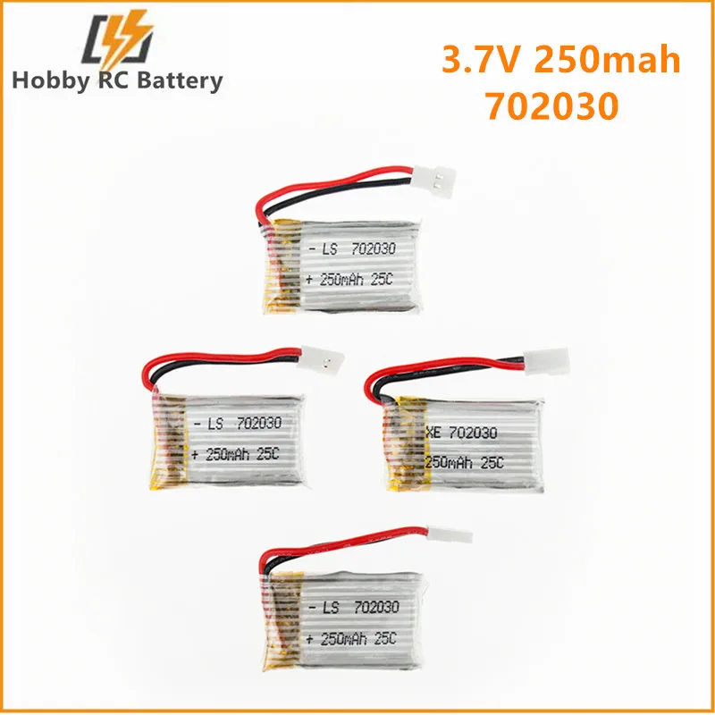 3 7 V 250mAh 25C LiPo батарея для Hubsan H107 H107L H107D JD385 JJ1000A H108C U816 Syma X11C вертолет RC