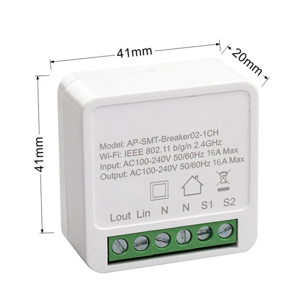 Mini Smart WIFI DIY Switch Module Voice Control Smart Scene Timer Works with Alexa for Google Home Automation App
Mini Smart WIFI DIY Switch Module Voice Control Smart Scene Timer Works with Alexa for Google Home Automation App