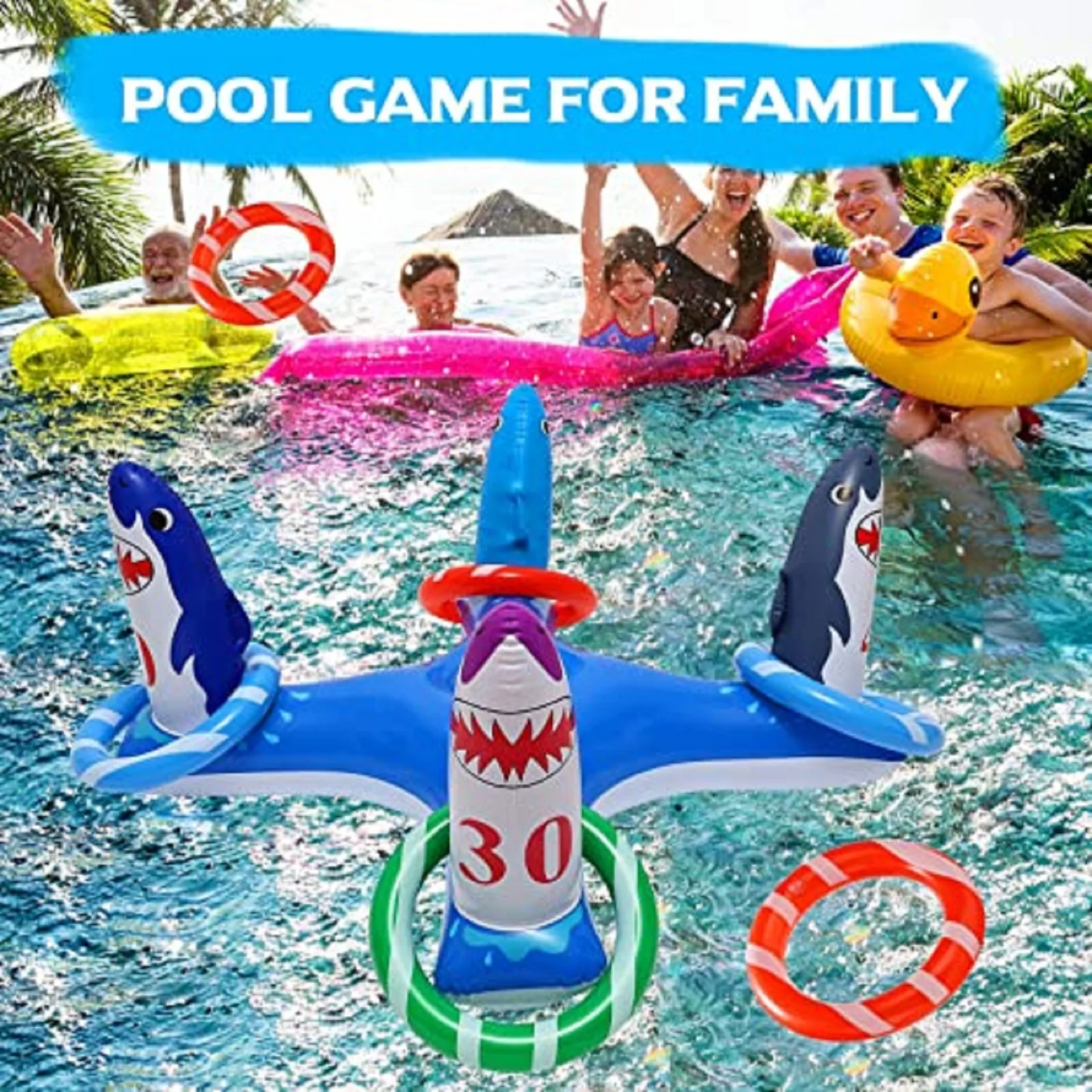 Inflatable Pool Ring Throwing Game Toys Multiplayer Summer Swimming Pool Floating Game Toys Water Fun Outdoor Play Party Gifts
Inflatable Pool Ring Throwing Game Toys Multiplayer Summer Swimming Pool Floating Game Toys Water Fun Outdoor Play Party Gifts