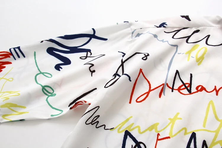 Spring and Summer Women Clothing Personalized Graffiti Printed Shirt for Men and Women Womens Tops Korean Fashion Shirts Blouse
Spring and Summer Women Clothing Personalized Graffiti Printed Shirt for Men and Women Womens Tops Korean Fashion Shirts Blouse