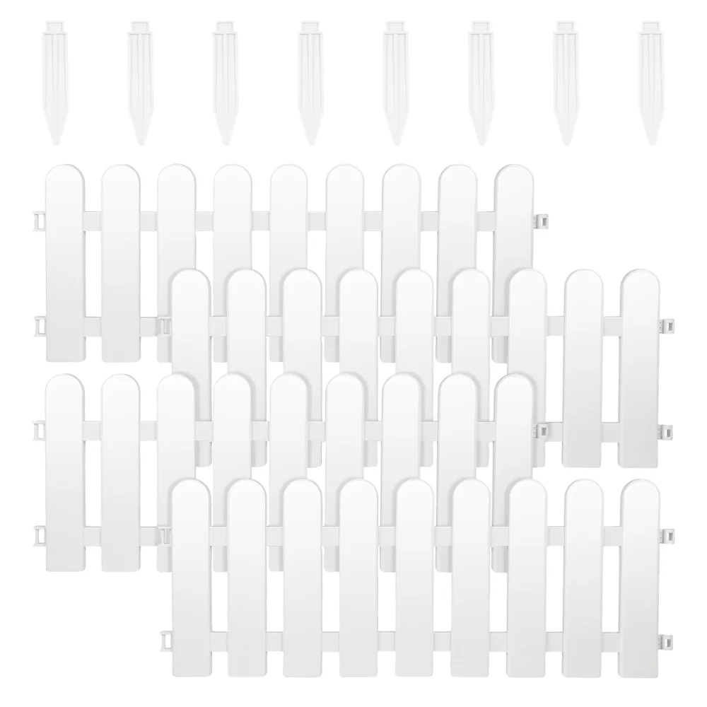 Scicalife 4 Sets Garden Picket Fences Lawn Garden Edging Picket Fence Decorative Fences (White)
Scicalife 4 Sets Garden Picket Fences Lawn Garden Edging Picket Fence Decorative Fences (White)