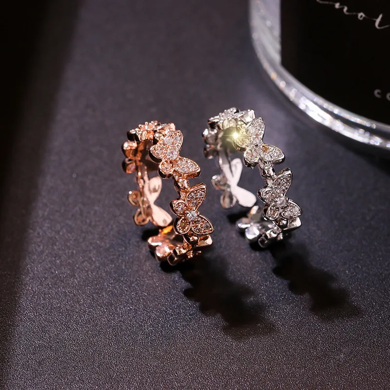 MOFLO Hotsale Design Cubic Zirconia Butterfly Ring Rose Gold Plated Adjustable Crystal Butterfly Ring For Women Girls
MOFLO Hotsale Design Cubic Zirconia Butterfly Ring Rose Gold Plated Adjustable Crystal Butterfly Ring For Women Girls