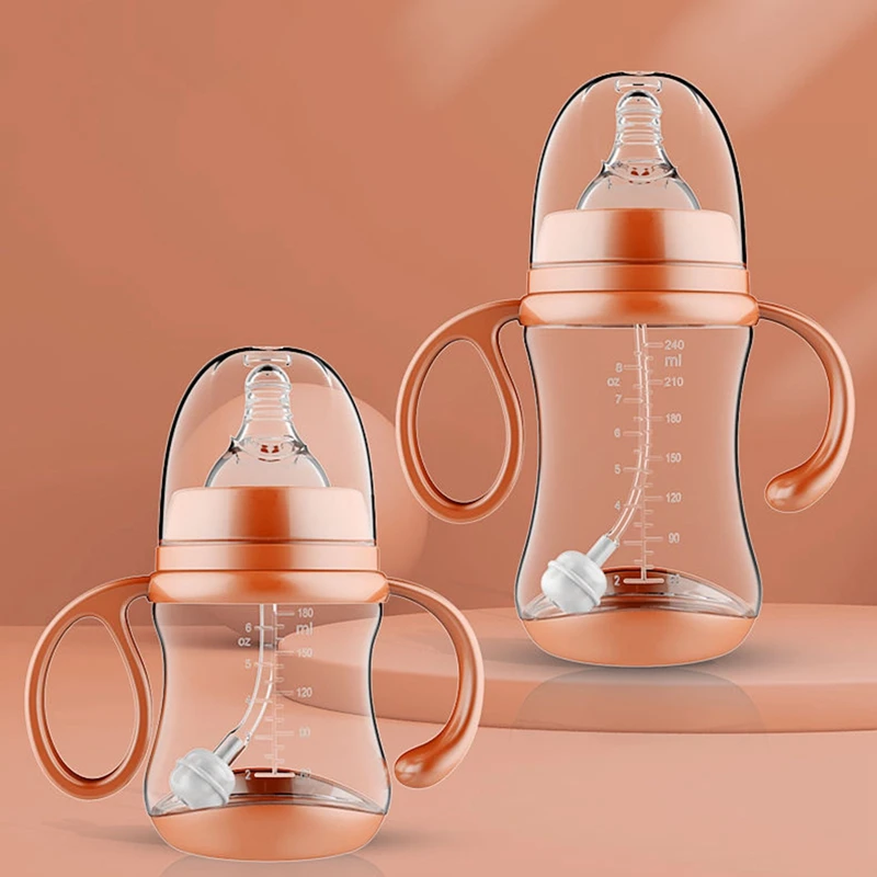 180ml/240ml Double Handle Drinking Water Bottle Breastfeeding Wide-mouth PP Bottles for Maternal Baby Training Feeding Cup
180ml/240ml Double Handle Drinking Water Bottle Breastfeeding Wide-mouth PP Bottles for Maternal Baby Training Feeding Cup