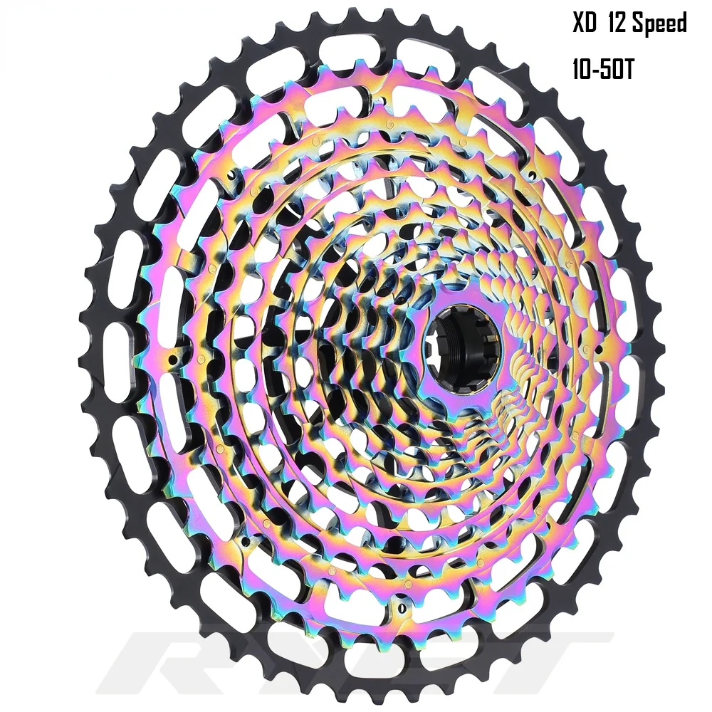 12s Cassette10-50T 12 speed MTB Bicycle Cassette Bike Freeewheel fits SRAM XD Super Light Bicycle Rainbow Cassette 396g
12s Cassette10-50T 12 speed MTB Bicycle Cassette Bike Freeewheel fits SRAM XD Super Light Bicycle Rainbow Cassette 396g