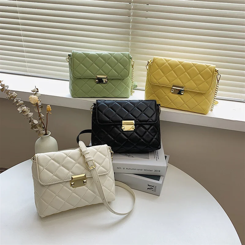 Fashion Crossbody Bags 2021 New Luxuey Quality Leather Women's Designer Handbag Diamond Lattice Chain Shoulder Messenger Bag
Fashion Crossbody Bags 2021 New Luxuey Quality Leather Women's Designer Handbag Diamond Lattice Chain Shoulder Messenger Bag