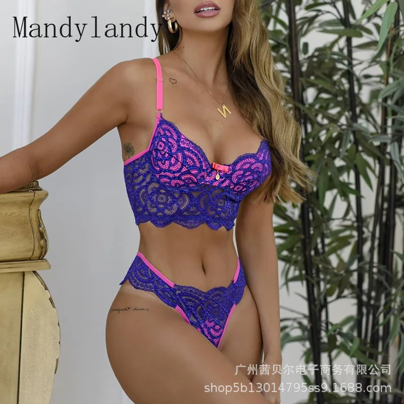 Mandylandy Sexy Bowknot Strapless Spaghetti Strap Bra + Mid Waist Panties Set Womens Slim-Fit Solid Lace Stitching Underwear Set
Mandylandy Sexy Bowknot Strapless Spaghetti Strap Bra + Mid Waist Panties Set Womens Slim-Fit Solid Lace Stitching Underwear Set