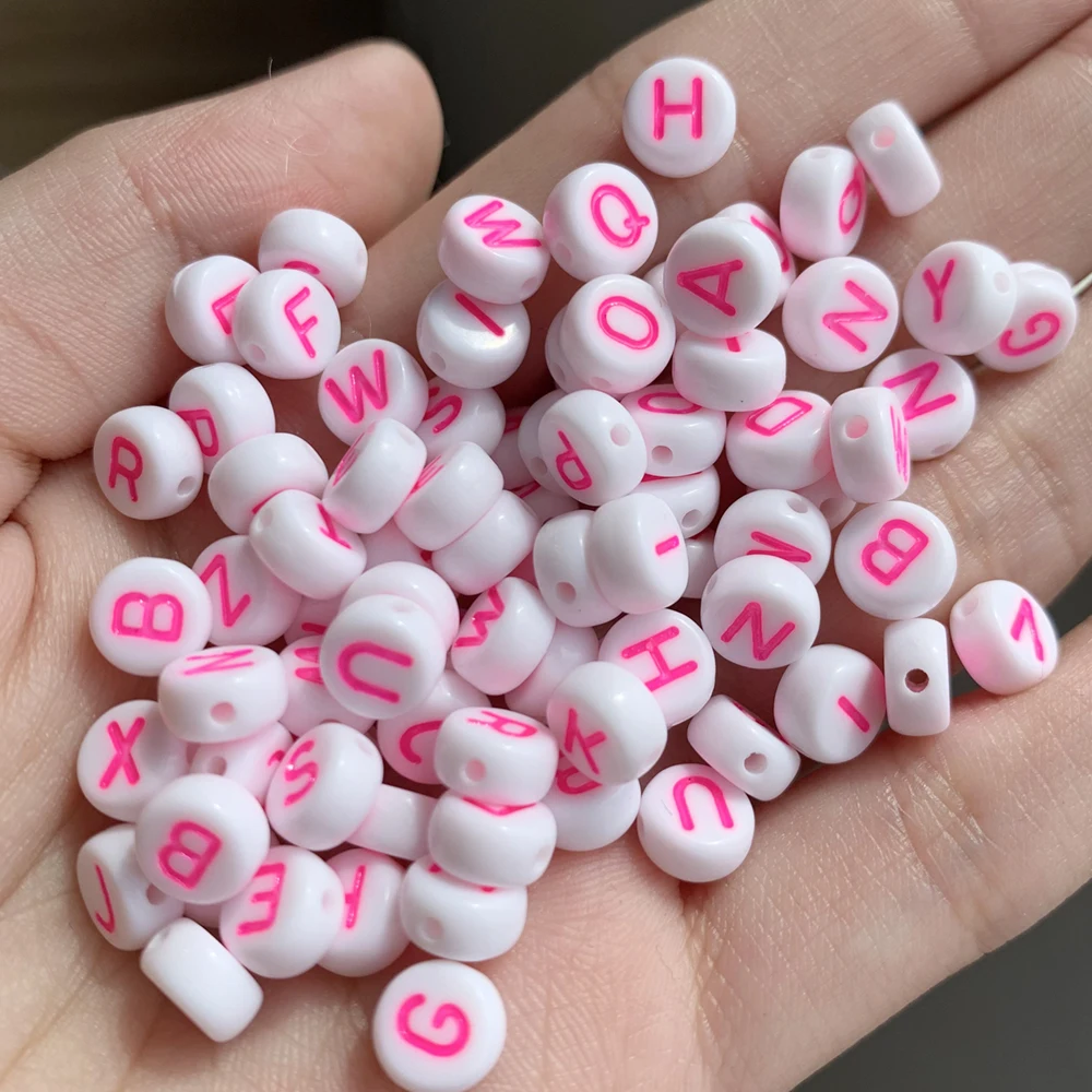 Mixed Color Letter Acrylic Beads Round Flat Alphabet Loose Spacer Beads for Jewelry Making Handmade Diy Bracelet Accessories
Mixed Color Letter Acrylic Beads Round Flat Alphabet Loose Spacer Beads for Jewelry Making Handmade Diy Bracelet Accessories
